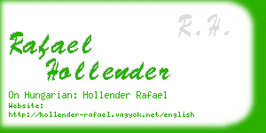 rafael hollender business card